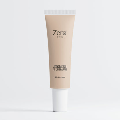 Foundation with Peptides, 10 Light Warm - 30 ml