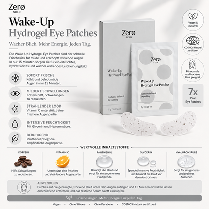 Wake-Up Hydrogel Eye Patches - 7 g