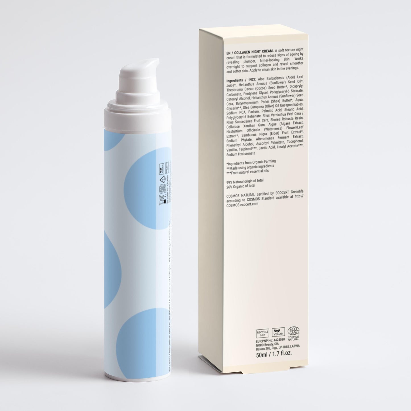 Rich night cream with collagen - 50 ml