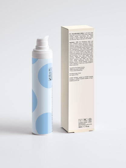 Rich night cream with collagen - 50 ml