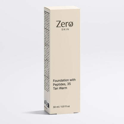Foundation with Peptides, 35 Tan Warm - 30 ml