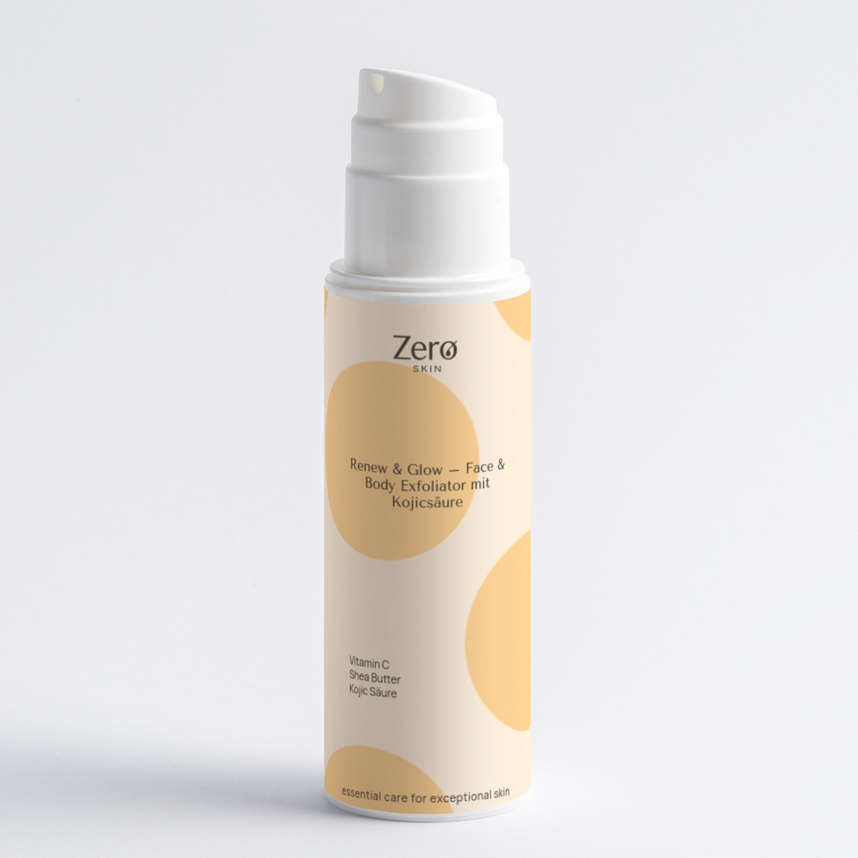 Renew & Glow - Face & Body Exfoliator with Kojic Acid - 150 ml