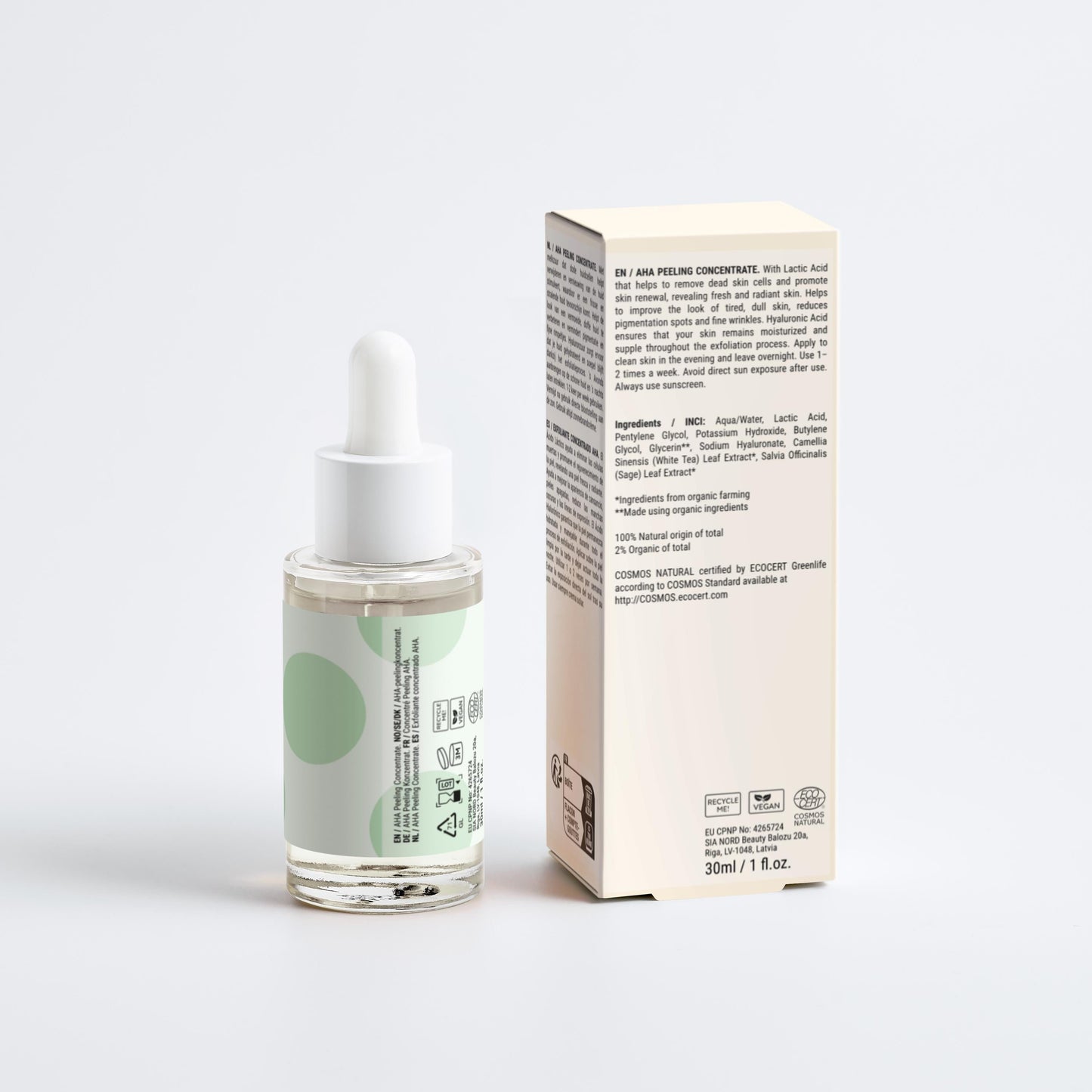 Gentle exfoliating concentrate with AHA - 30 ml