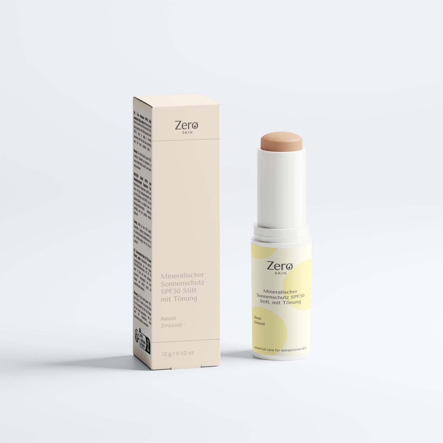 Mineral sunscreen stick, tinted SPF 50 - 12 g
