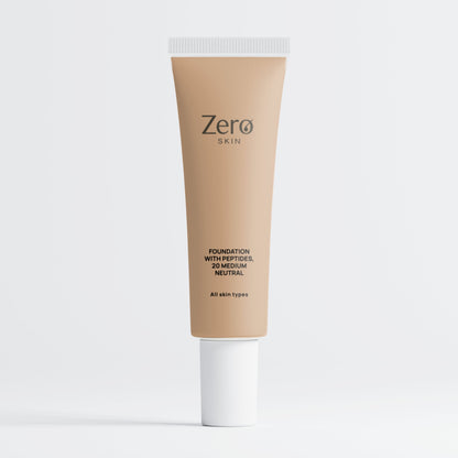 Foundation with Peptides, 20 Medium Neutral - 30 ml
