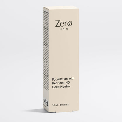 Foundation with Peptides, 40 Deep Neutral - 30 ml