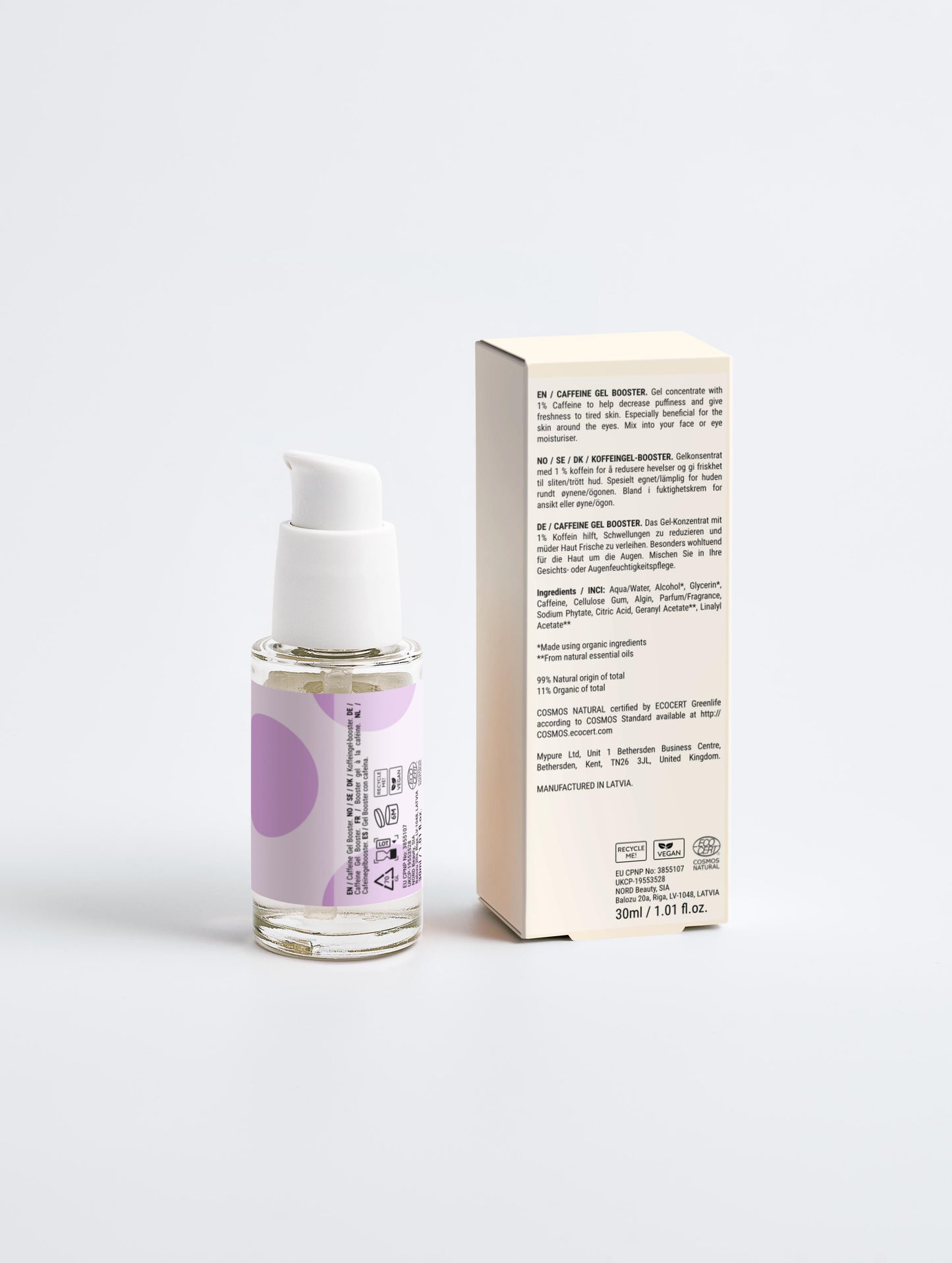 Invigorating eye gel with caffeine - 30 ml
